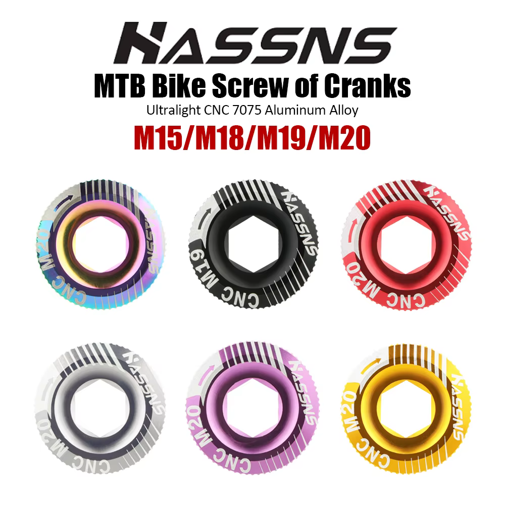 Vis de manivelle CNC en alliage d'aluminium pour pédalier Shimano XT/XTR/SLX, capuchon de 2,2 de vél