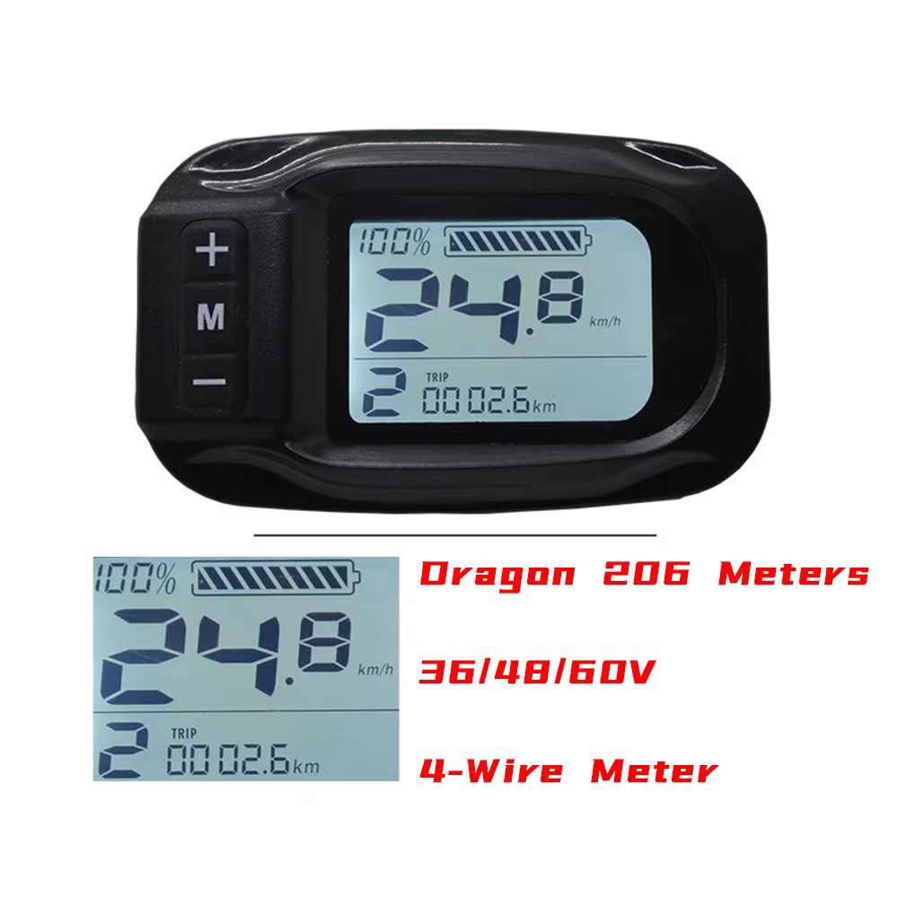 Compteur de vitesse pour Scooter électrique pliant, écran LCD, interrupteur électrique, barre de dir