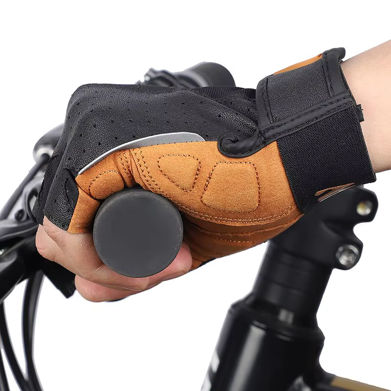 WEST BIKING-Gants de cyclisme demi-doigt pour hommes et femmes, gants de vélo VTT, course à pied, fi