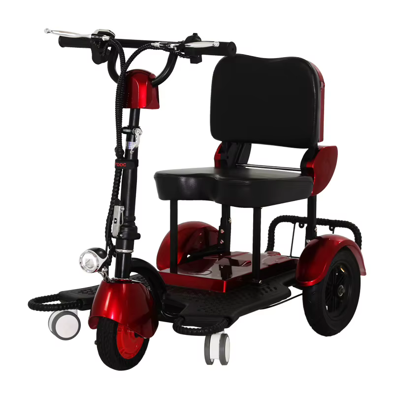 Mini Tricycle Électrique Pliable pour Femme, 48V, 3 Roues, Portable, pour Long Voyage, avec mir