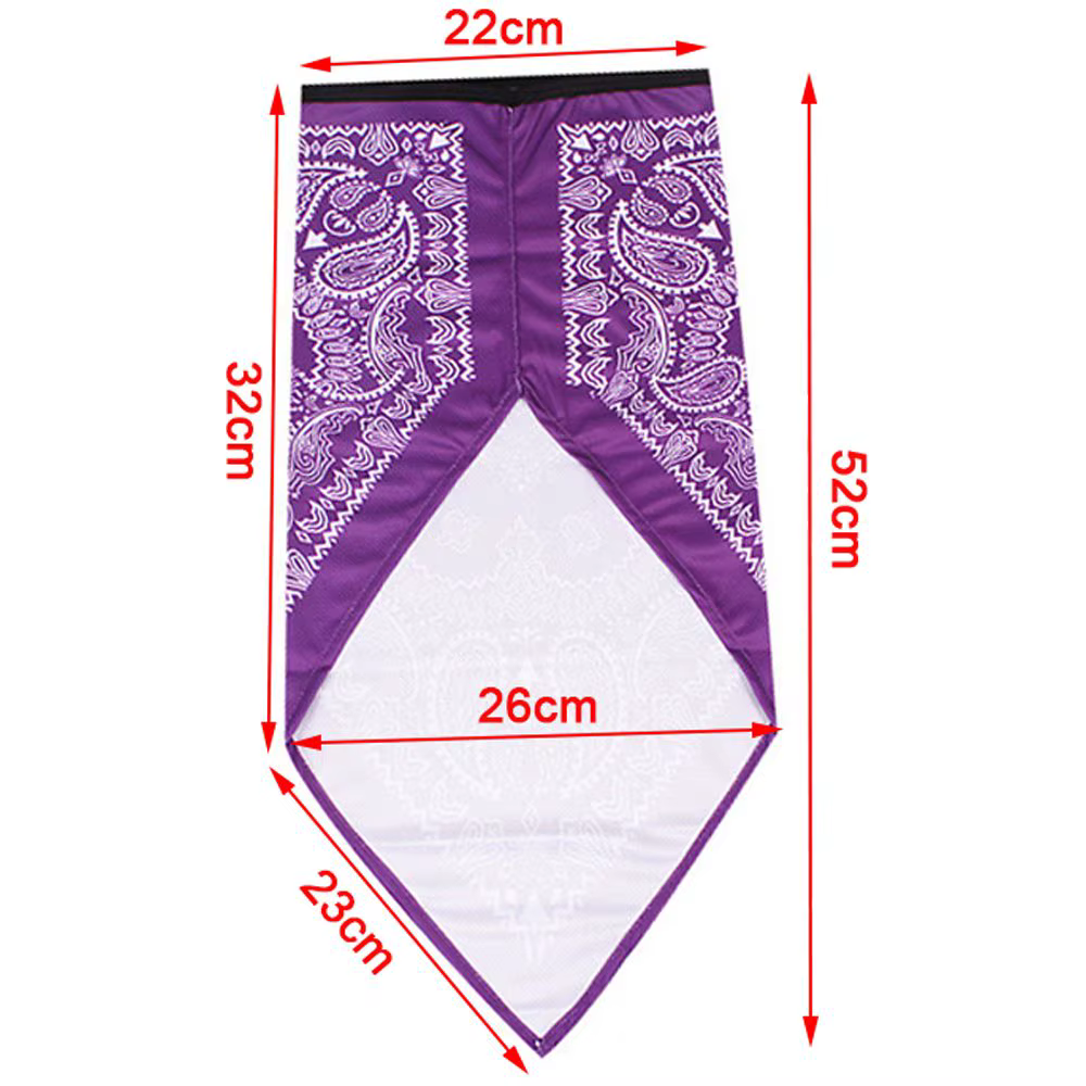 Couvre-cou respirant coupe-vent pour cyclisme, cagoule coupe-vent, bandana anti-poussière, moto, vél