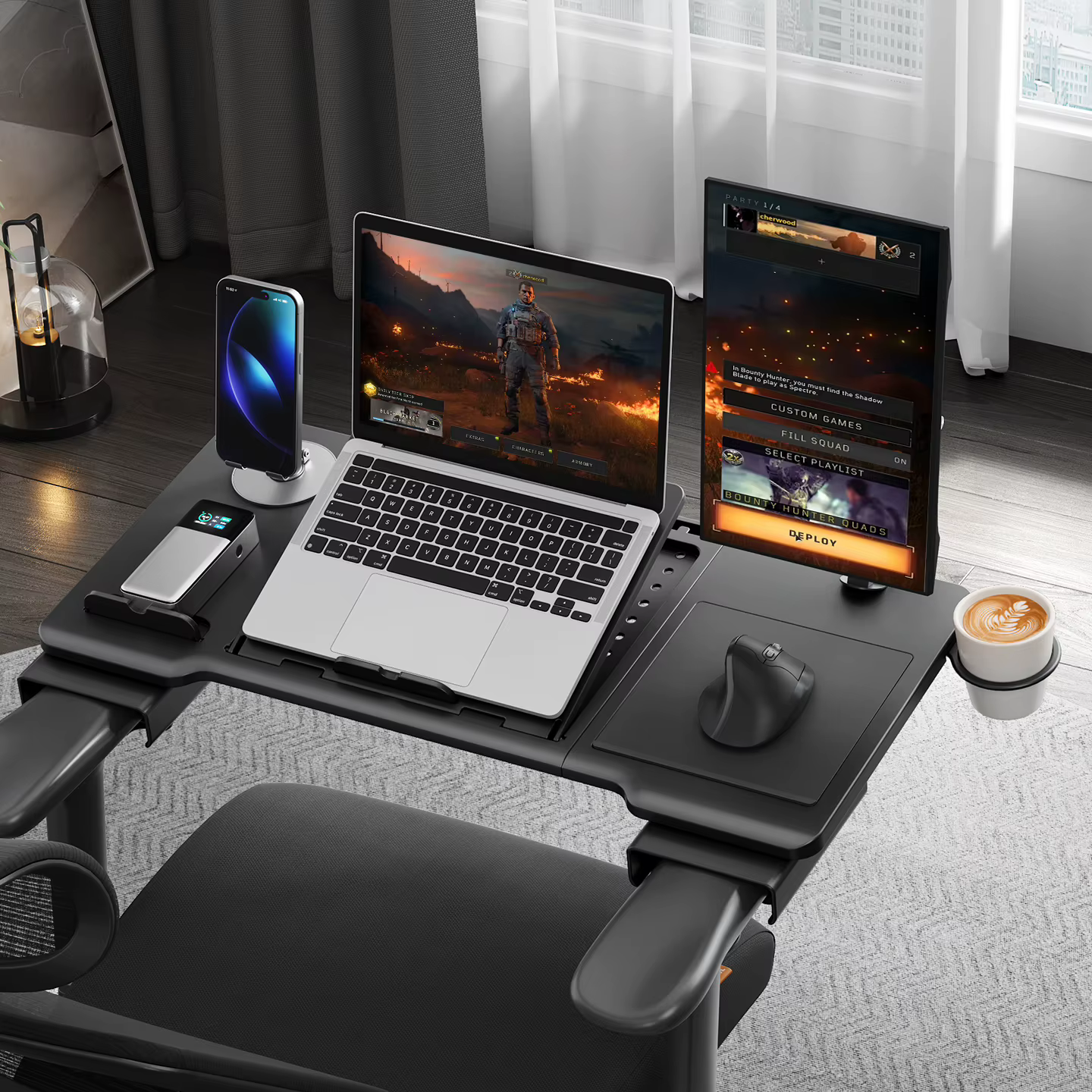Accoudoir de chaise ergonomique, fixation de bureau, Table pliable pour ordinateur portable, accesso