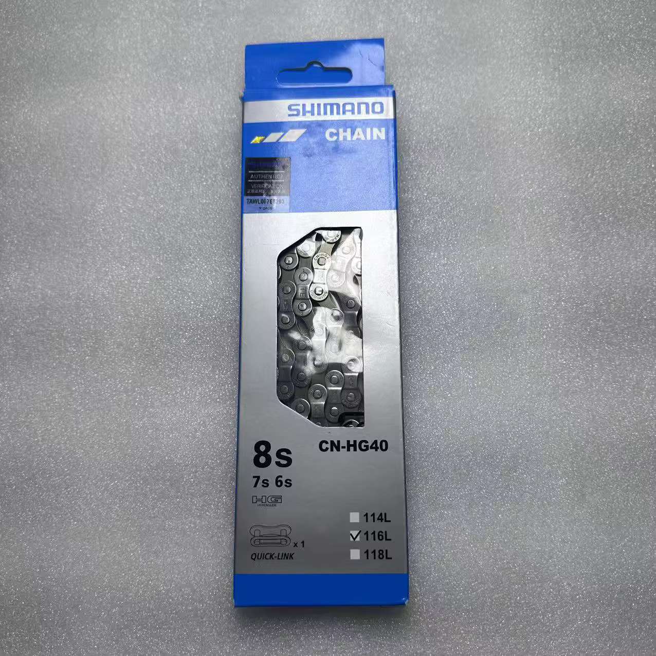 Chaîne de vélo Shimano CN-HG40 8 vitesses, série HG, pour VTT, route, cyclisme urbain, pièces de rec