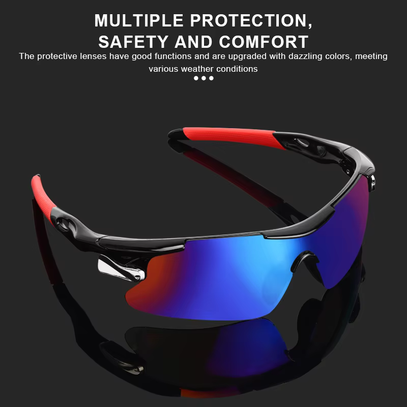RIDERACE Sport Hommes Lunettes De Soleil Route Vélo Lunettes De Montagne Cyclisme Équitation Protect