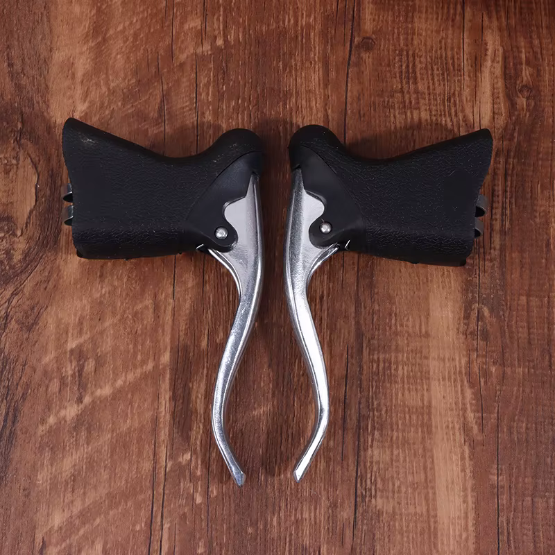 Poignée de frein de vélo pour vélo de route, leviers de frein avant et arrière antidérapants en alum