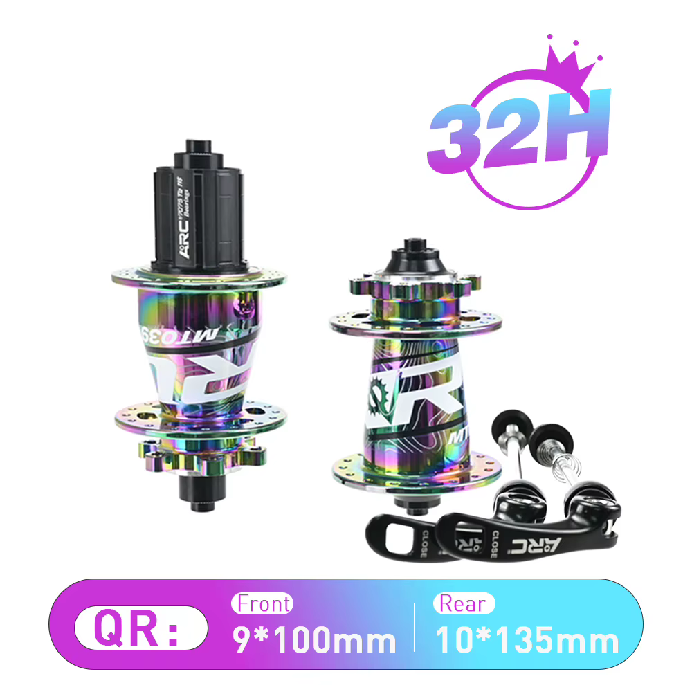 ARC fabrication avant 2 arrière 4 roulements accessoires de vélo arc-en-ciel MT-039F/R 8- 11S 6 cliq
