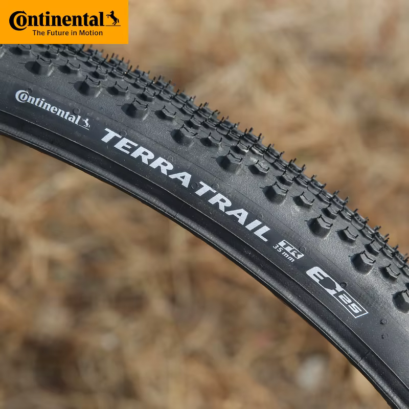 Pneu de vélo de route Continental Terra Trail 700x40C 45 50C Tubeless Ready Noir/Crème/Marron 3/180 