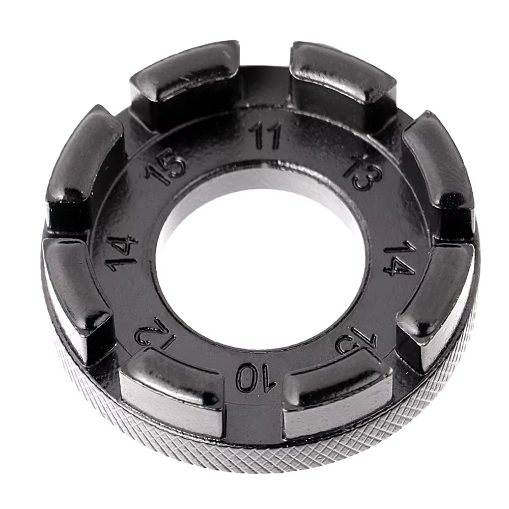 Clé de jante de roue de vélo, Mini clé de réglage à 8 rainures, outil de roues en acier, dissolvant