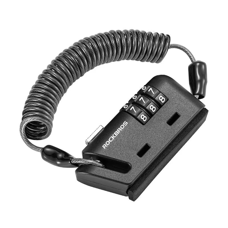 ROCKBROS Mini serrure de vélo à combinaison de 3 chiffres mot de passe antirouille légère Portable m