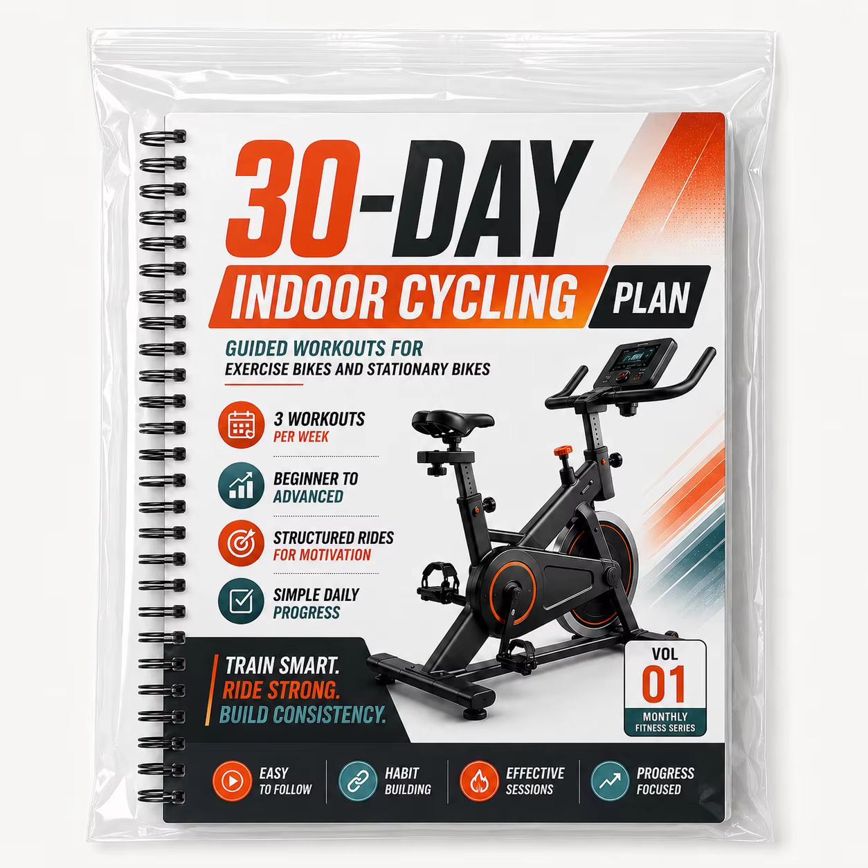 Plan de cyclisme structuré sur 30 jours, conçu pour le cyclisme en salle et les entraînements sur vé