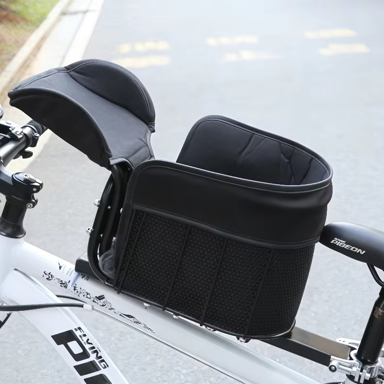 Panier de transport avant pour animaux de compagnie (chats et chiens) pour vélo de montagne, idéal p