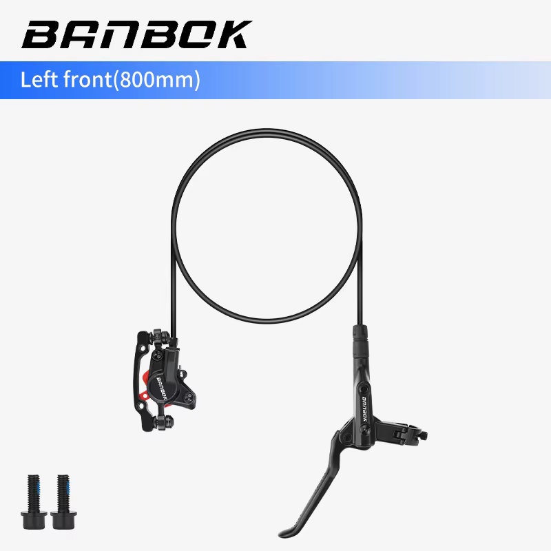 BANBOK vélo frein à disque hydraulique vtt 2 pistons étrier de pression d'huile 800/1450mm tuyau 160