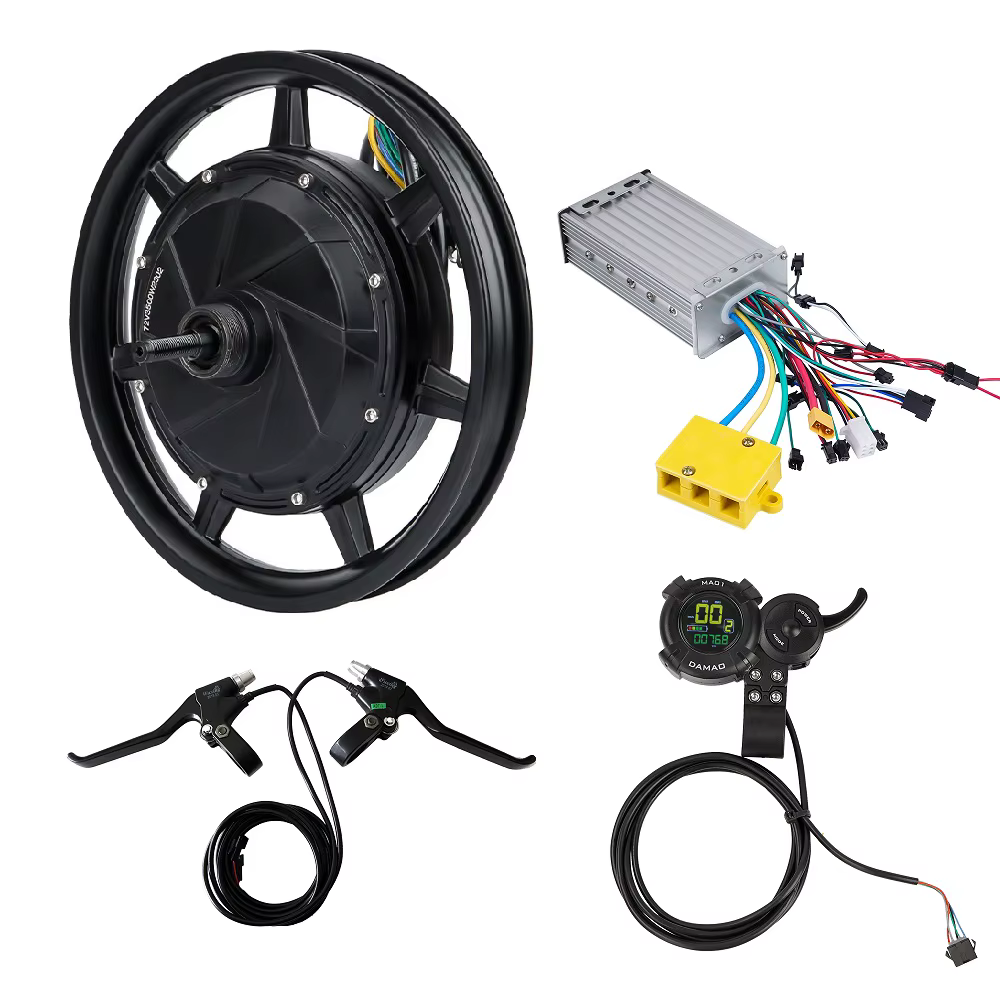 Kit de moteur de moyeu de Scooter électrique de 14 pouces 48V 60V 72V 1000W-3500W moteur de moto 120