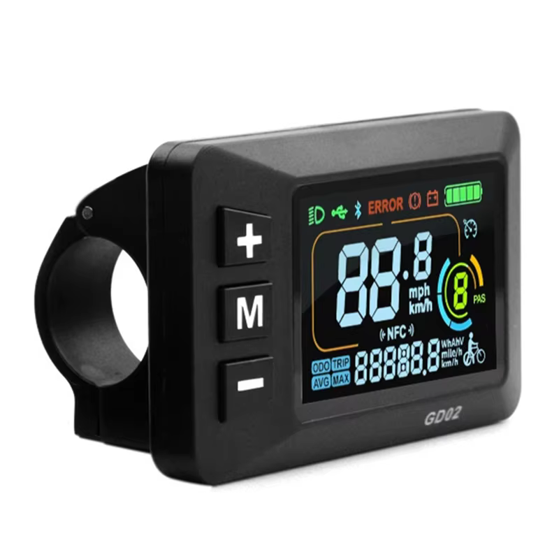 A13E-LCD-GD02 vélo électrique LCD affichage compteur tableau de bord panneau d'affichage 24V 36V 48V