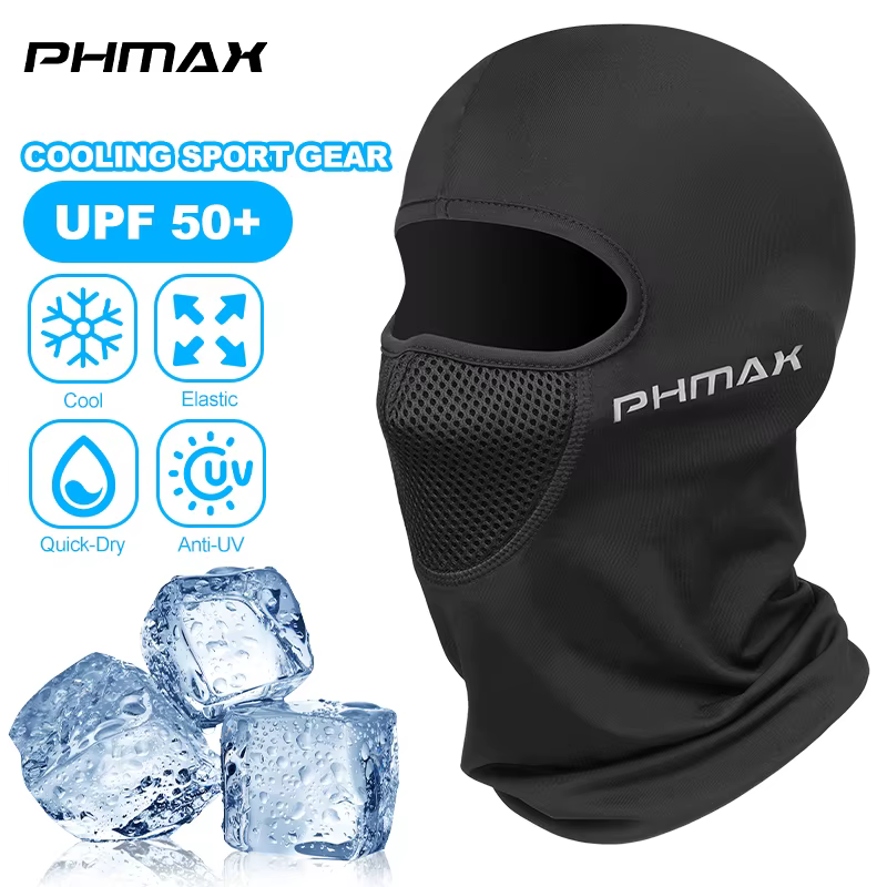 PHMAX Masque d'équitation de moto Protection contre le vent et la chaleur Masque complet respirant C
