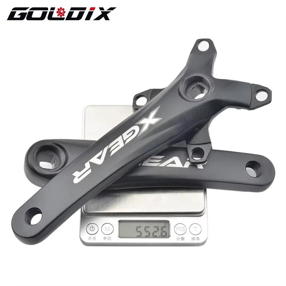 GOLDIX – pédalier de vélo à trou carré 104BCD, plateau unique forgé en alliage d'aluminium, longueur