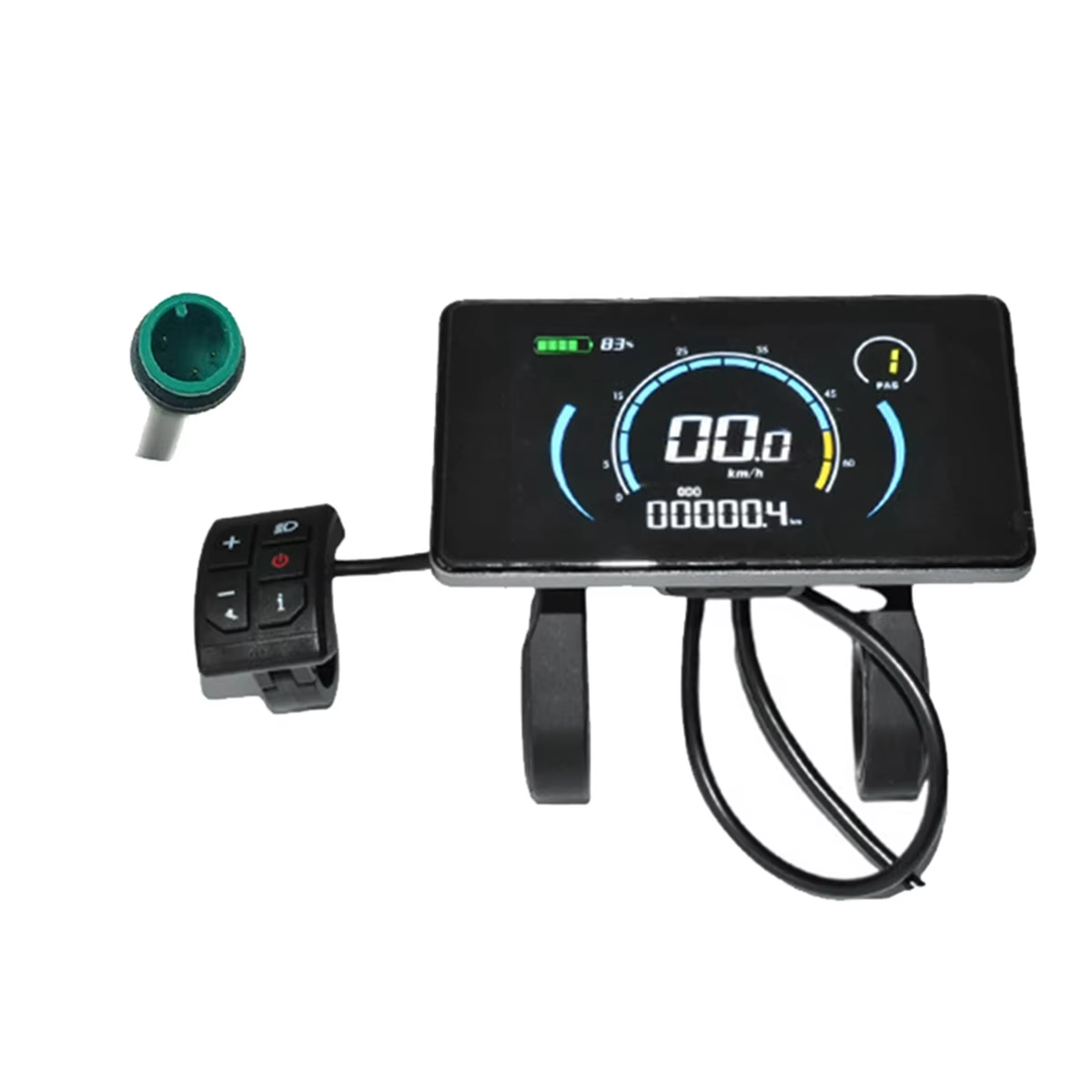 Compteur d'affichage LCD coloré pour vélo électrique, prise de connexion étanche, affichage intellig