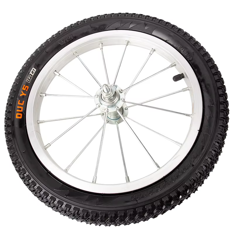 Ensemble de roues de vélo de 14 pouces, complètes avec jantes et pneus, pour remplacement des roues