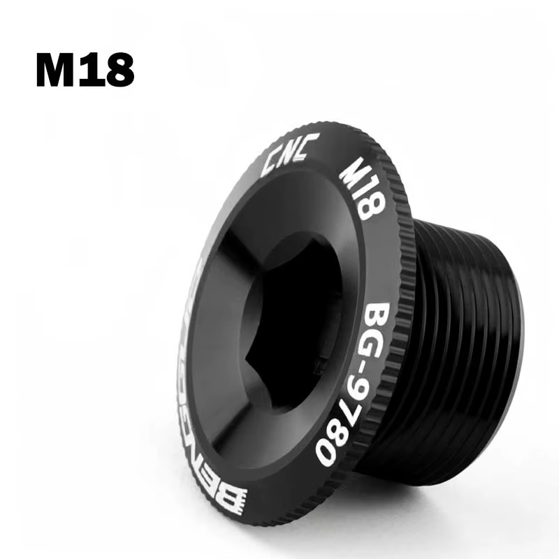 Boulon de manivelle fileté de vélo M18/19/20, en alliage d'aluminium Durable, vis de couvercle de ma