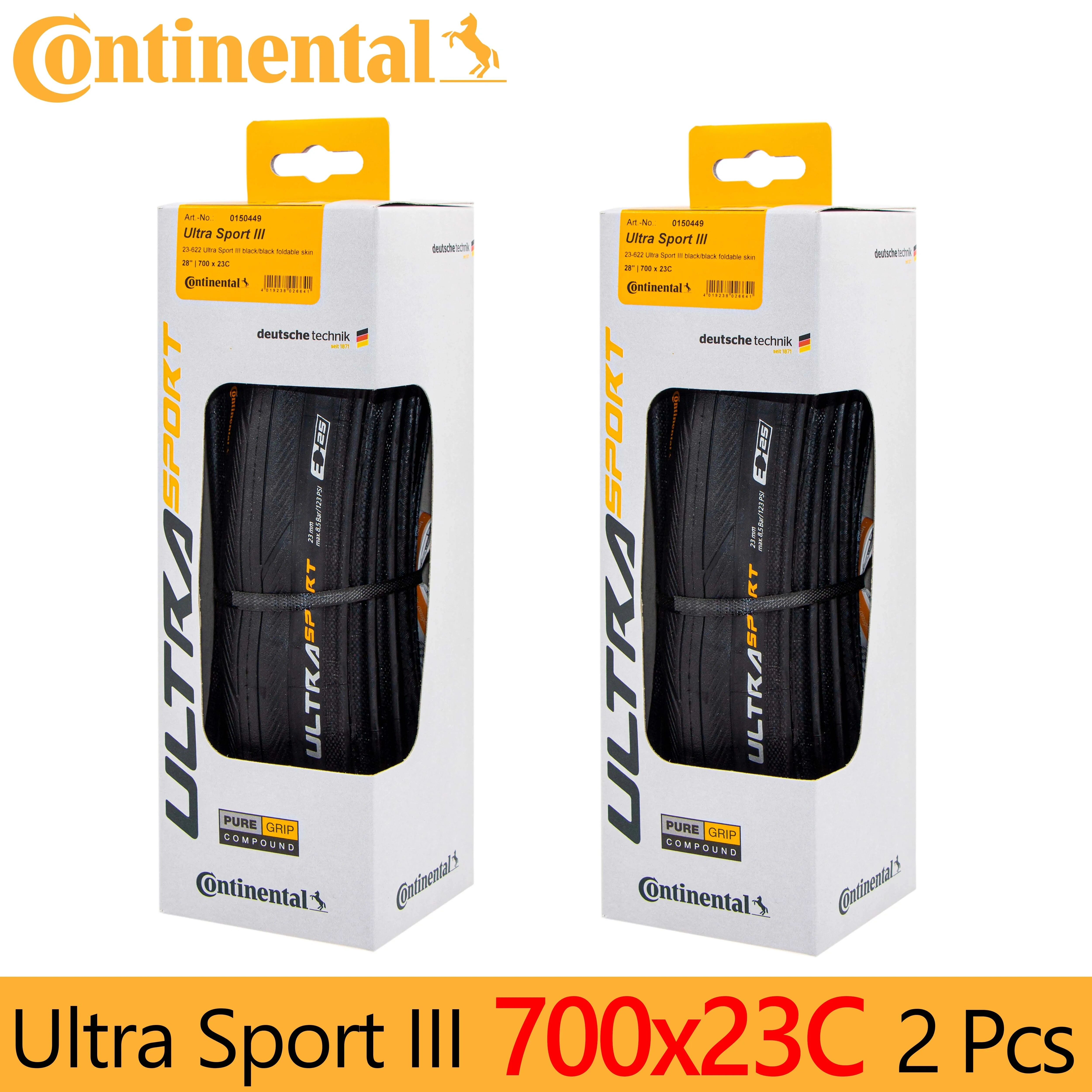1 paire de pneus de route Continental ULTRA SPORT III 700x2 0/25/28C pneu pliable pour vélo de route