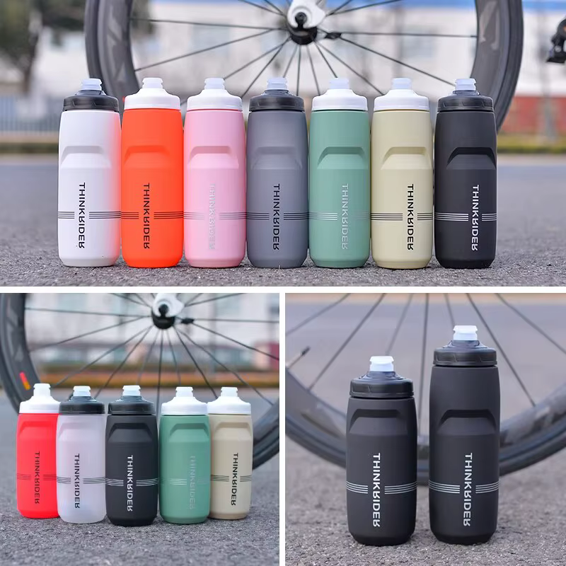 ThinkRider-Bouteille d'eau portable en plastique pour vélo, bouteille de grande capacité, 620ml, 750