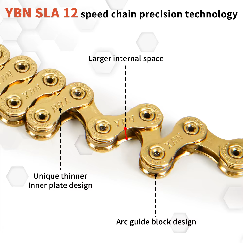 YBouches-Chaîne de vélo pour VTT de route, compatible avec SRAM WinterMANO Campagnolo, système de tr