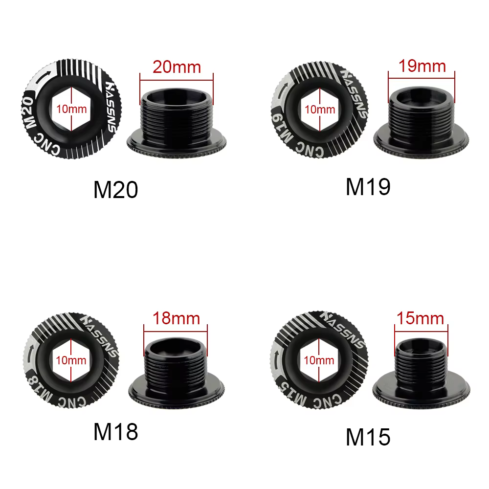 Vis de manivelle CNC en alliage d'aluminium pour pédalier Shimano XT/XTR/SLX, capuchon de 2,2 de vél