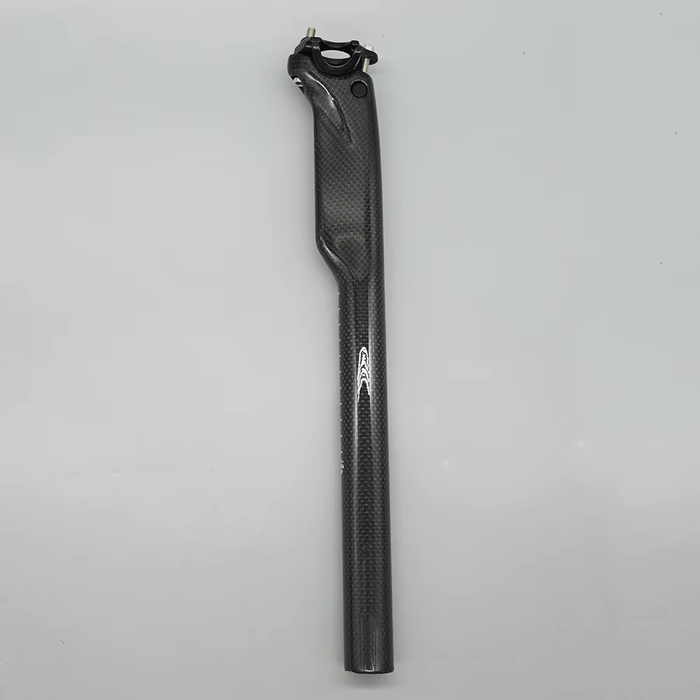 Tige de selle entièrement mate en Fiber de carbone 3K, pour vtt, vélo de route, pièces de vélo 27.2/