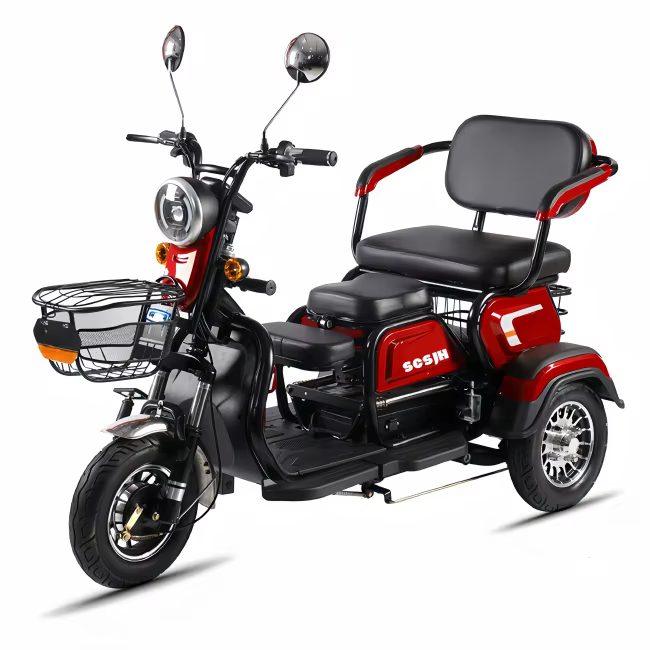 Tricycle électrique passager Dirt Bike EV 3 roues Moto Motocross pour adultes conduite motorisée hau