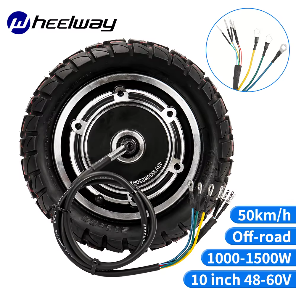 Moteur de trottinette électrique, roue de trottinette pliable, partagée pour moteur à double entraîn
