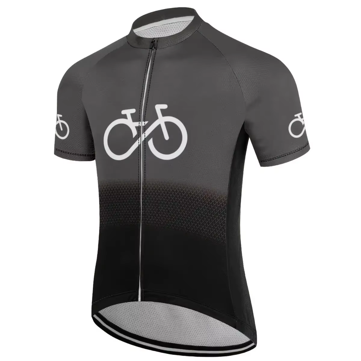 Maillot de cyclisme à manches courtes pour homme, haut respirant à séchage rapide, chemise de vélo V