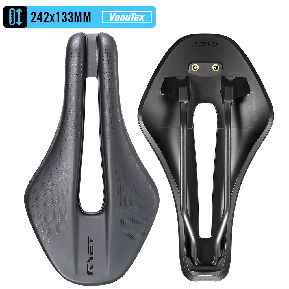 Selle de triathlon 2026 RYET 199g TT01 à nez court, design aérodynamique, coque en nylon renforcé de