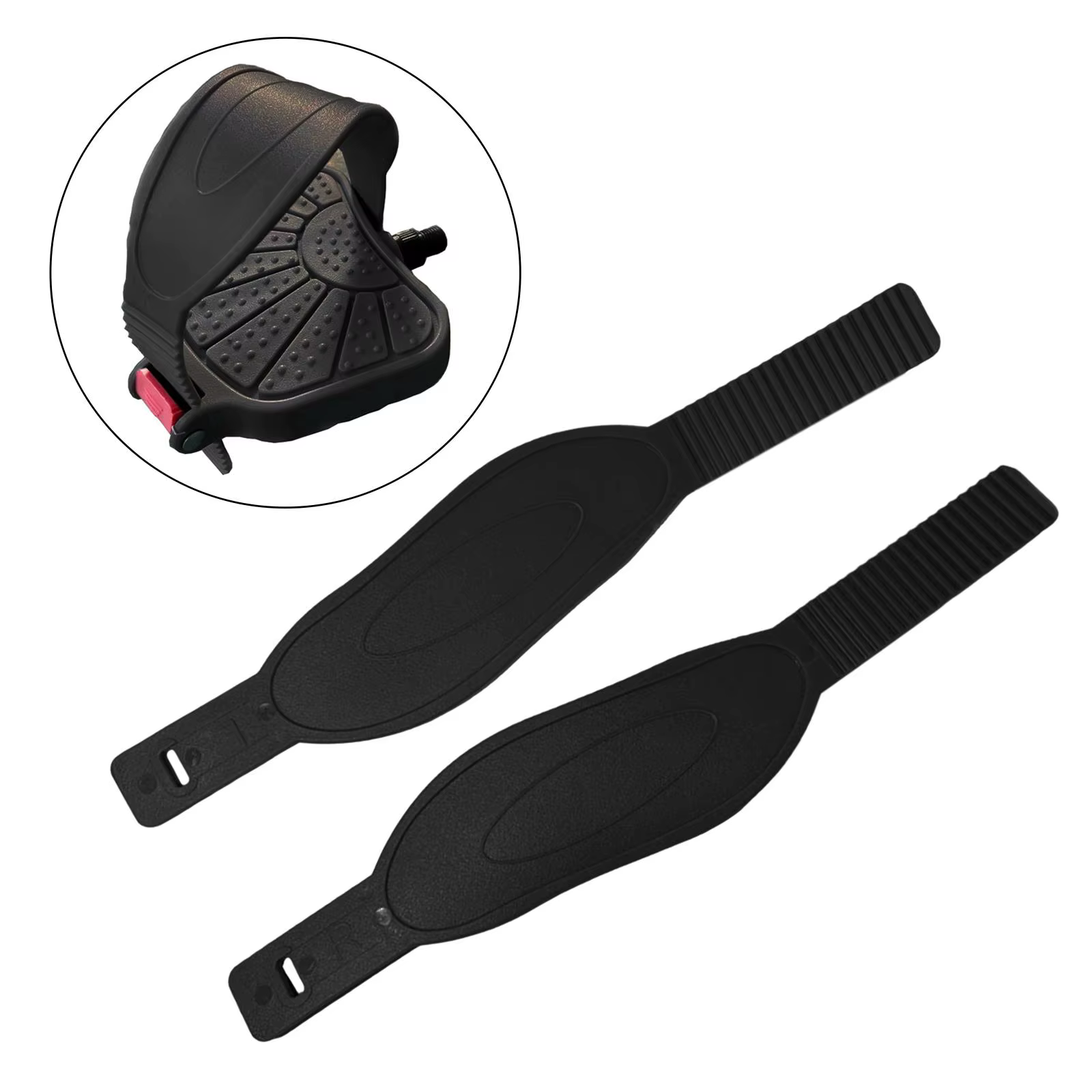 2 sangles de pédale de vélo d'exercice, clips universels de repose-pieds de fitness, ceintures de sa