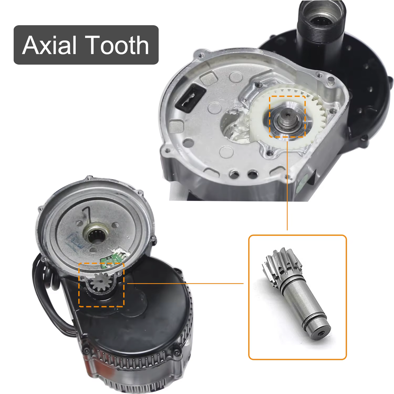 BAFANG – pièces de réparation de moteur monté au milieu, roue dentée en Nylon, capteur assisté par p