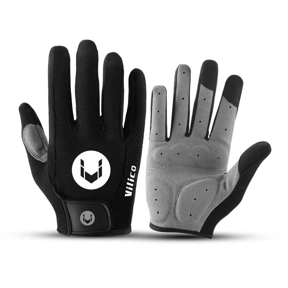 Gants de sport de vélo vtt, doigt complet pour hommes et femmes, pour course à pied, Fitness, gymnas