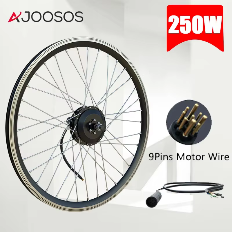 Kit de motorisation de vélo électrique 36/48V, 250/350/500W, moteur intégré dans la roue avant et ar