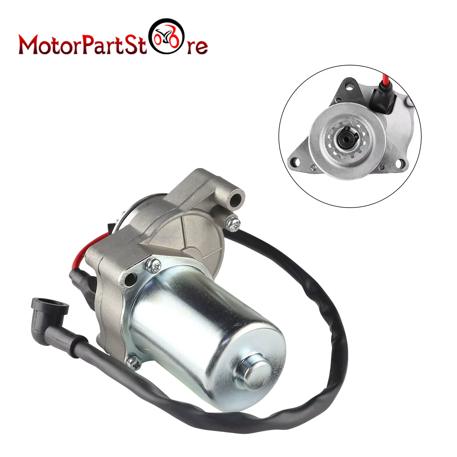 Démarreur électrique 3 boulons pour 4 temps 50cc 70cc 90cc 100cc 110cc 125cc moteur 4 roues ATV Quad