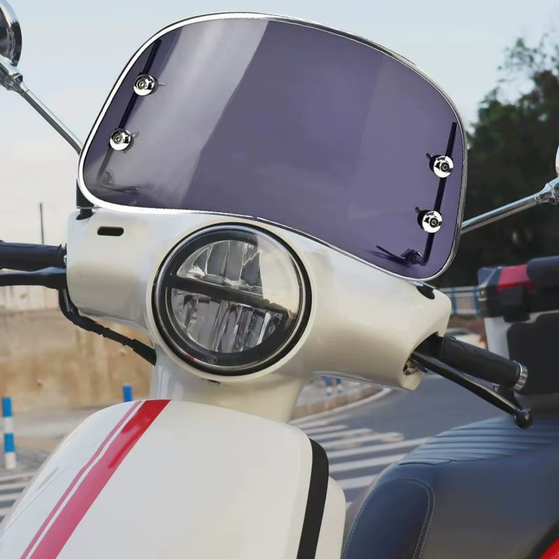 Déflecteur de vent semi-circulaire pour pare-brise de moto et Scooter, déflecteur de vent épais pour