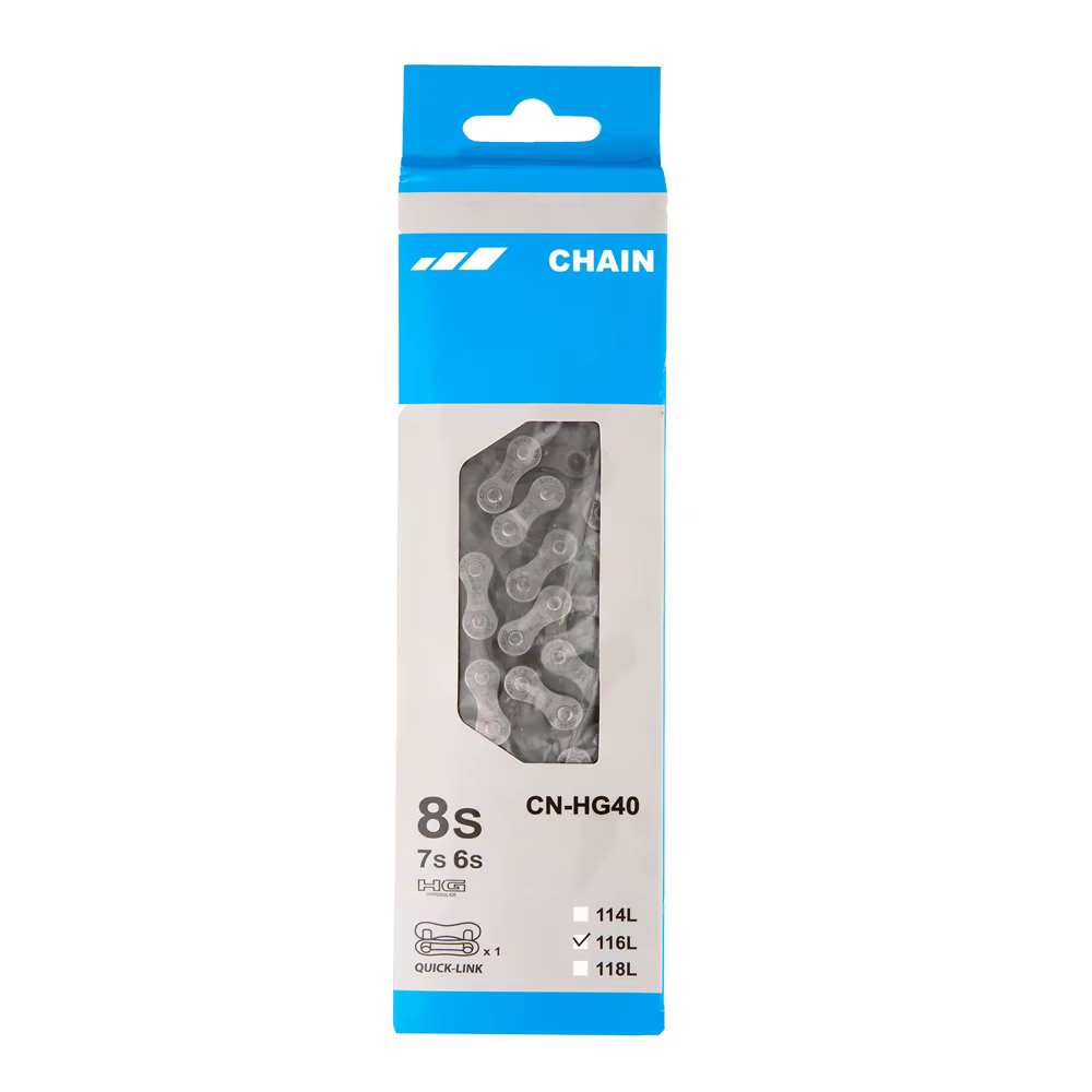 Chaîne SHIMANO CN HG40 6/7/8 vitesses 116 maillons pour vélo de route Chaîne Shimano originale