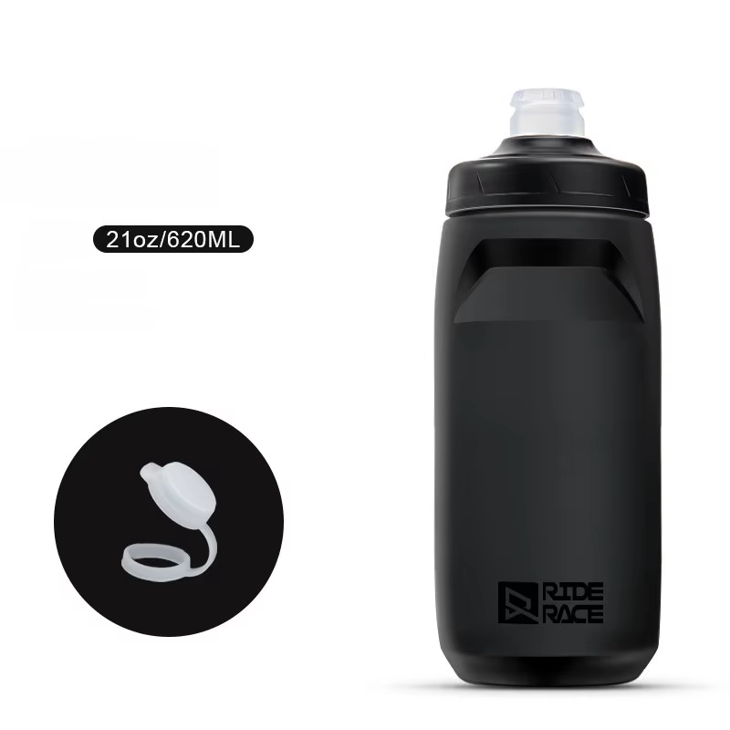 Bouteille d'eau de cyclisme 620/750 ml, anti-fuite, à compression, pour VTT et vélo de route, gourde