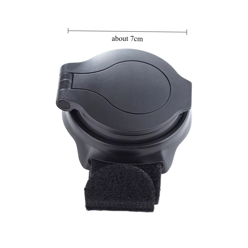 Rétroviseur de vélo avec sangle de poignet et support de bras, miroir de sécurité réfléchissant pour