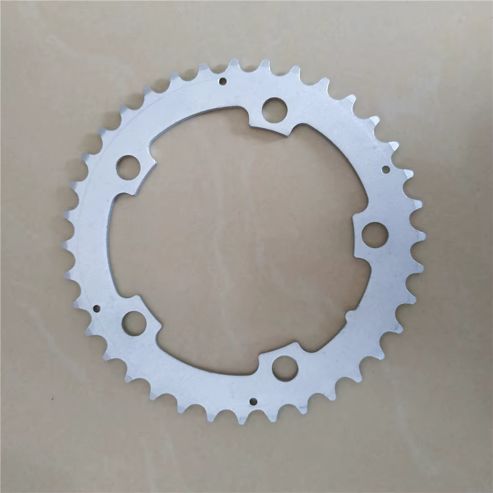 Plateau de vélo de route 110BCD 52T 36T CNC, couronne à Double vitesse, roue de vélo pliante argenté