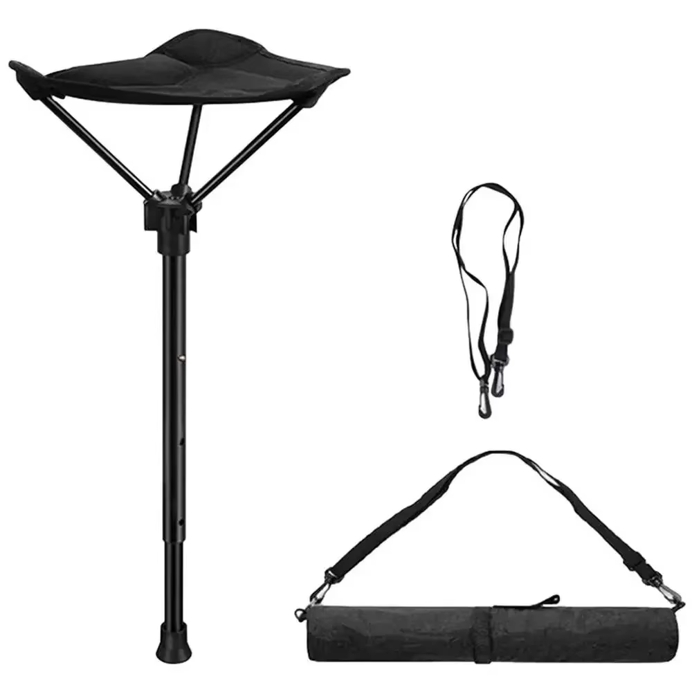 Chaise pliante rétractable à une jambe, tabouret de camping, chaise de randonnée en plein air, siège