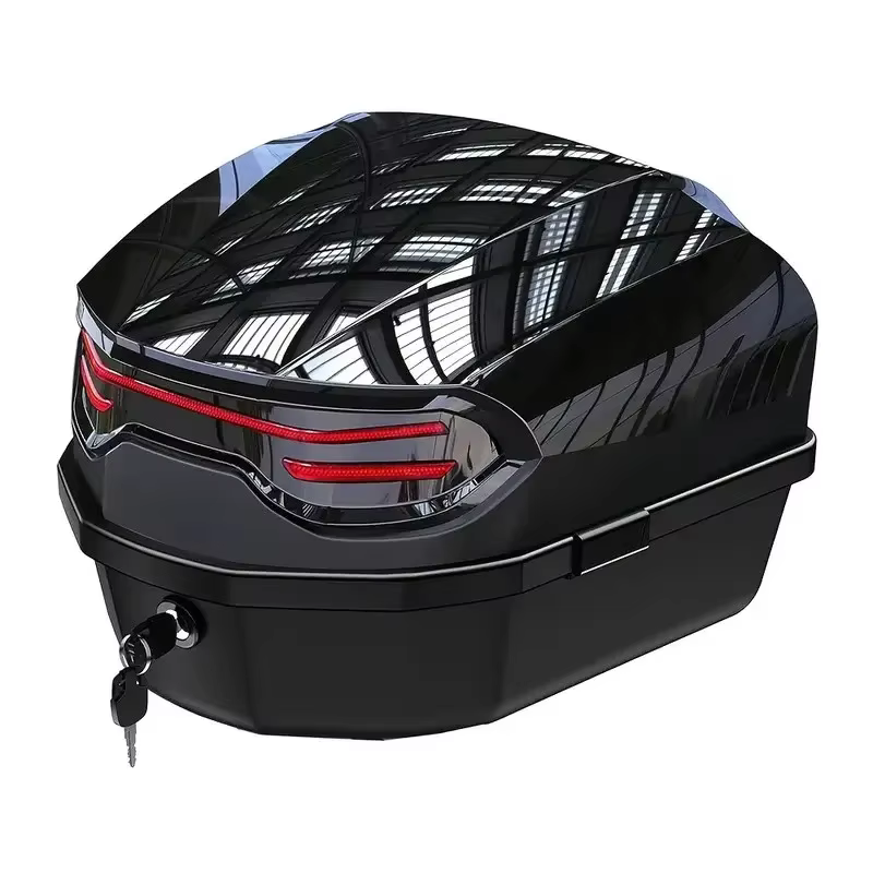 Boîte arrière pour scooter extra large 48L/58L avec dossier, porte-bagages étanche pour moto, pour l