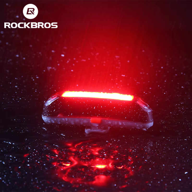 ROCKBROS vélo feu arrière 200-800mAh vélo feu arrière USB Rechargeable Led Flash vélo lumière montag