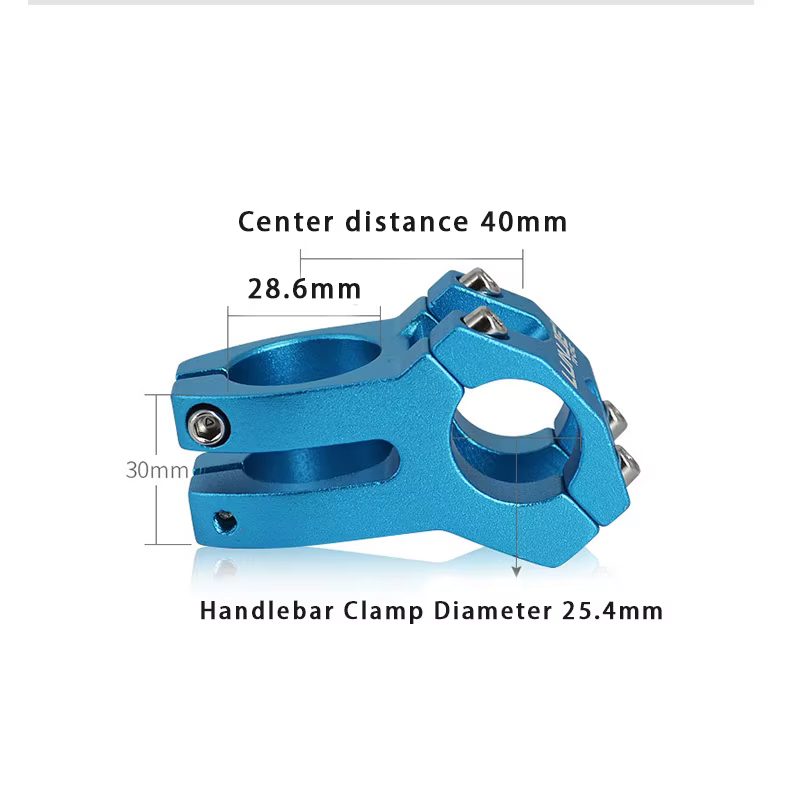 LUNJE tige de VTT 25.4/31.8x45 tige de guidon courte haute résistance en alliage d'aluminium pont de