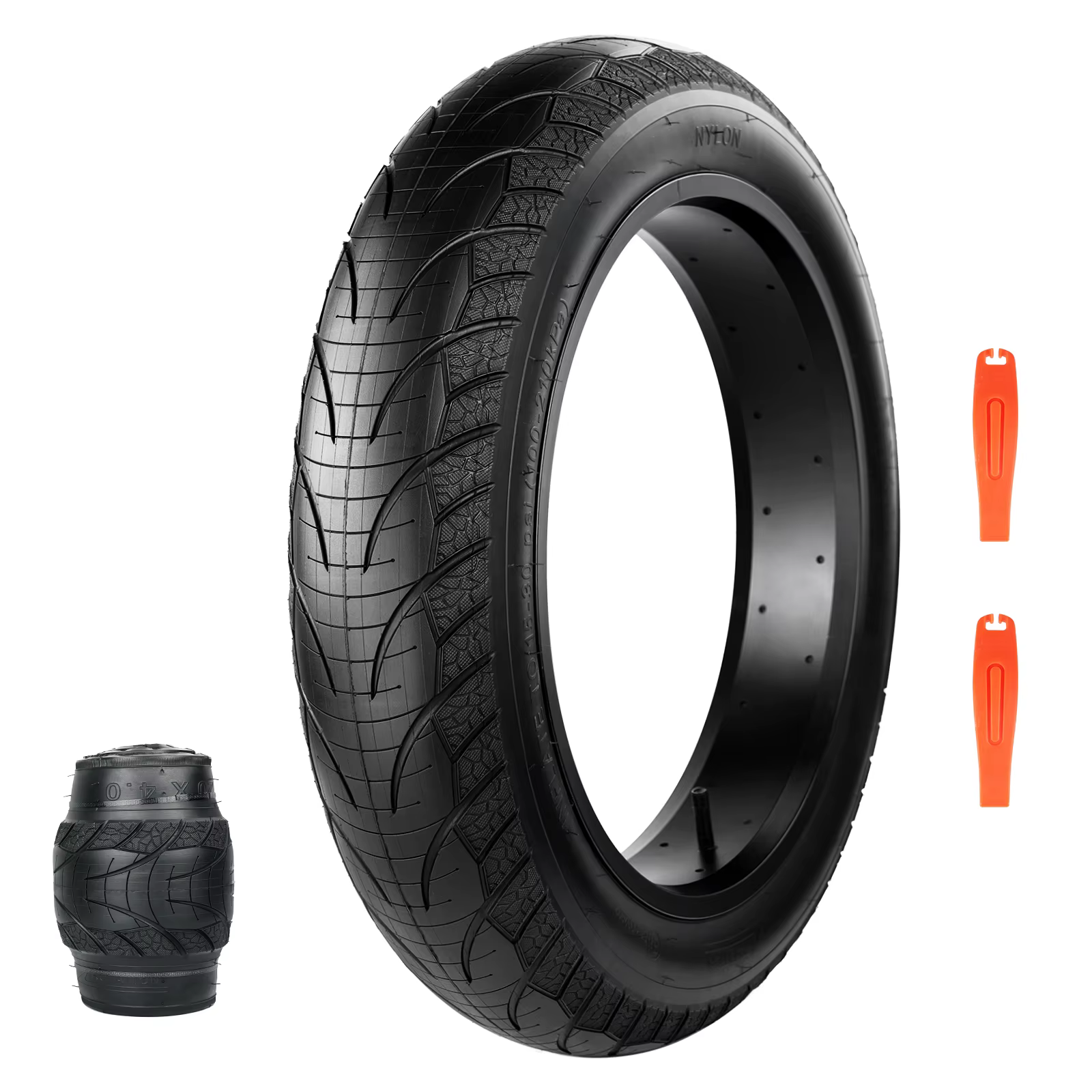ZUKKA 20x4.0 1 Pack Pneu de Vélo Électrique à Haute Performance - Robuste, Résistant aux Crevaisons 