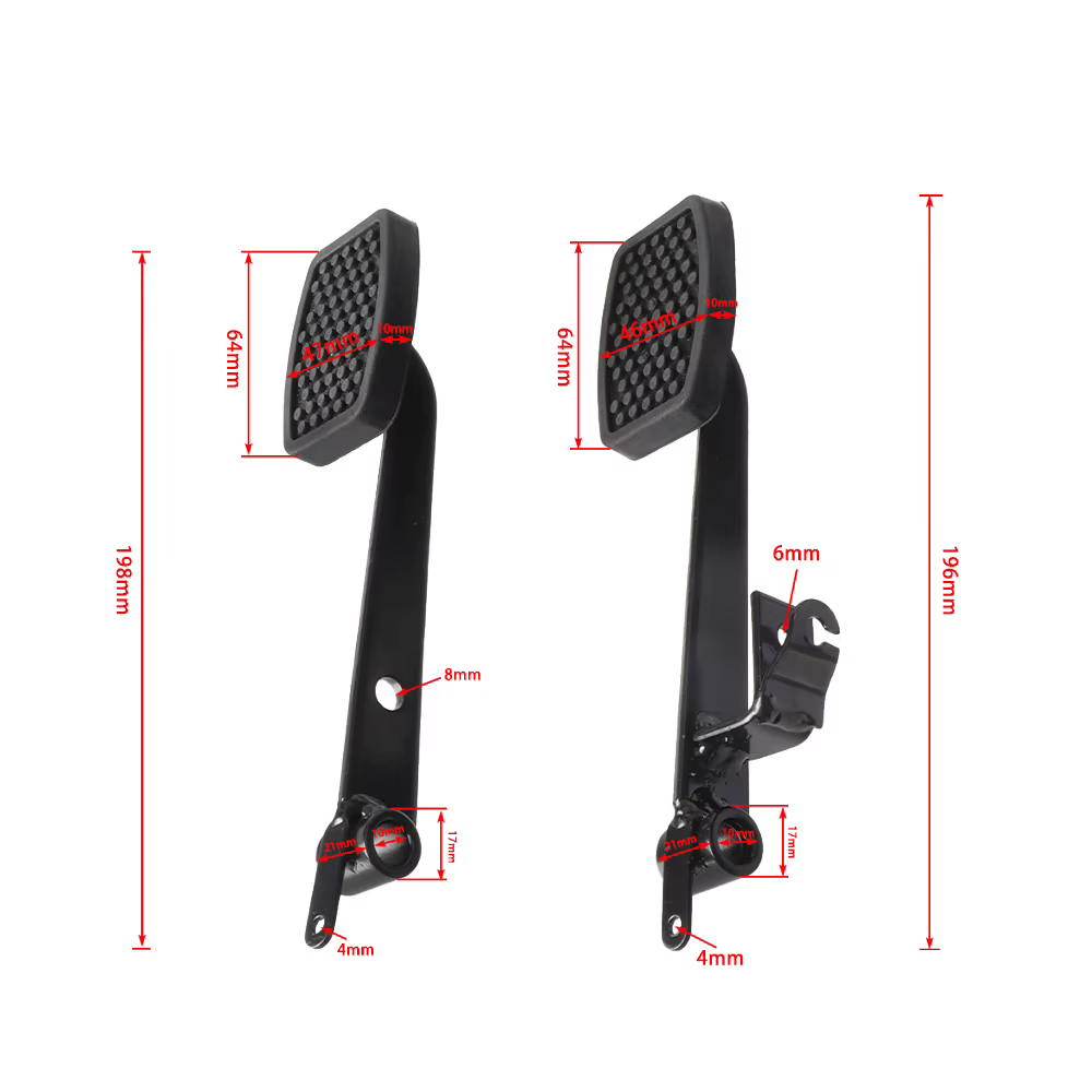 2 types différents de pédales de vélo de plage