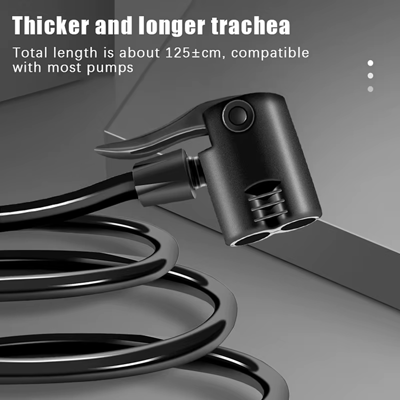 Tube d'extension de pompe à air de vélo, connecteur de tuyau de vélo, accessoires de gonfleur, buses
