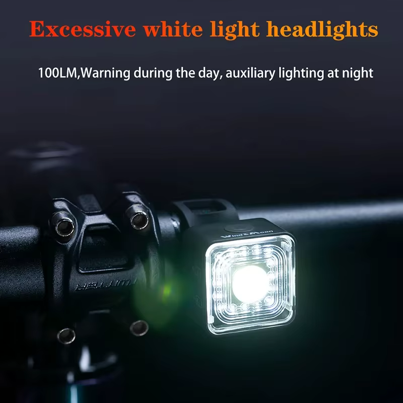WT06 feu stop de vélo intelligent feu arrière 120 Lumen IP66 étanche phare et feu arrière ensembles 